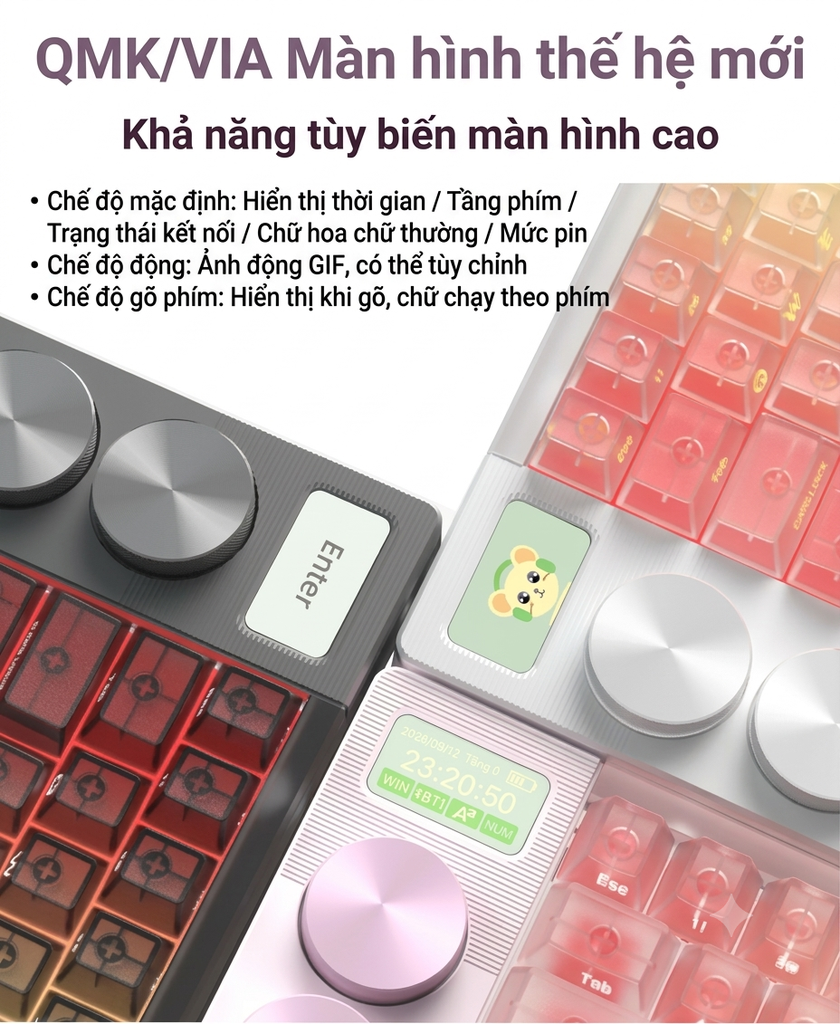 [Order] MMD-Matt65 – Bàn phím cơ 3 mode