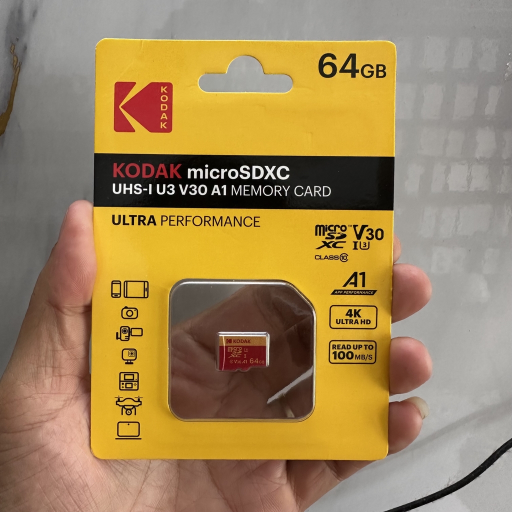 [Instock] THẺ NHỚ KODAK 64GB, BẢO HÀNH 12 THÁNG (Kho đối tác)