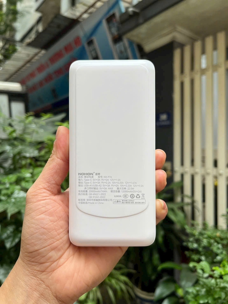 [Instock] PIN DỰ PHÒNG NOHON 20.000MAH-22.5W (Kho đối tác)