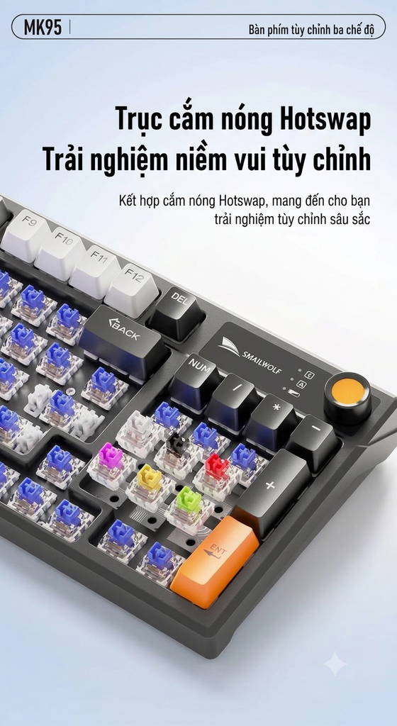 [Order] Bàn phím cơ Smailwolf MK95 - Đã đóng ngày 28/09/2026