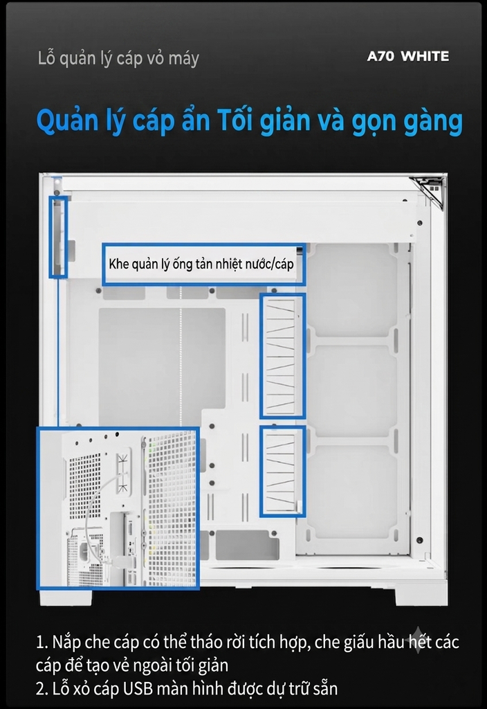 [Order] Vỏ case THERMALRIGHT A70 VISION – FULL TOWER