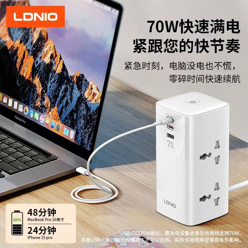[Order] Trạm sạc LDNIO kiêm ổ cắm điện - Đợt 2