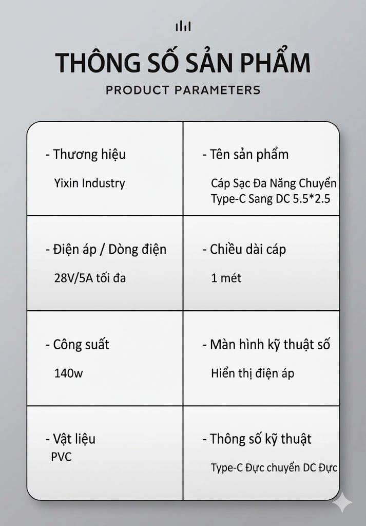 [ Order ] Cable chuyển nguồn C to DC
