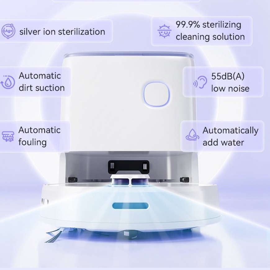 [Instock] Robot INXNI U1 PRO - Hút bụi, lau nhà, tự giặt giẻ - Có Tiếng Việt (Kho đối tác)