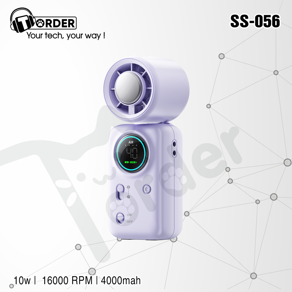 [Instock] Quạt cầm tay mini sò lạnh SS-056