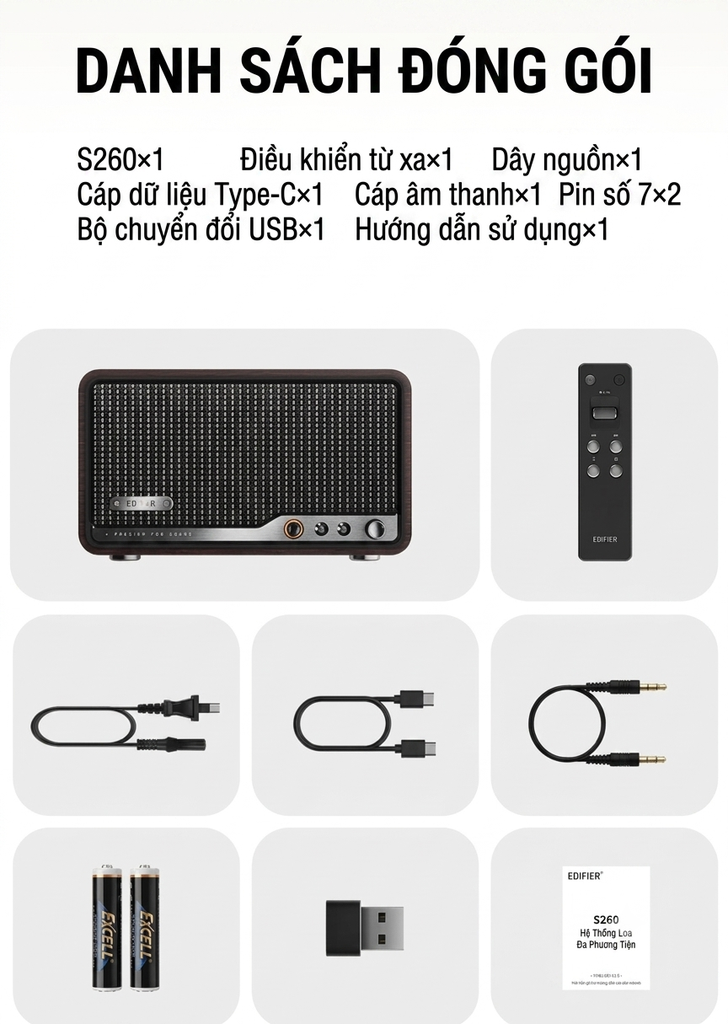 [Order] Edifier S260 - Đã đóng ngày 08/07/2026