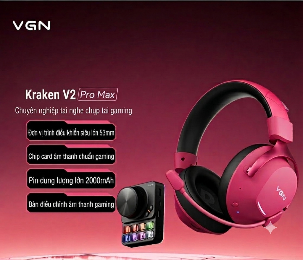 [Order] Tai nghe Gaming Kraken V2 Pro Max
