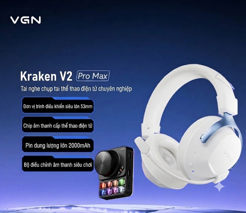 [Order] Tai nghe Gaming Kraken V2 Pro Max