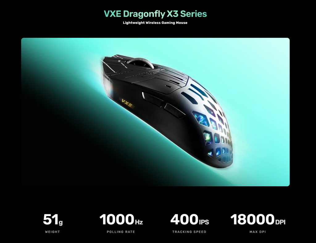 [Order] Chuột gaming VXE X3 Turbo