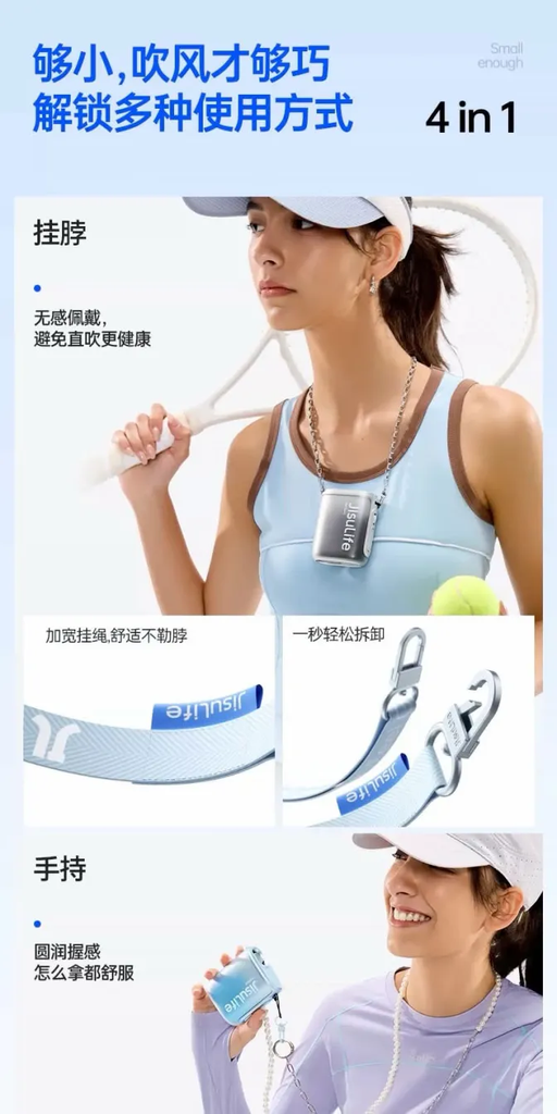 [Order] Quạt đeo cổ/cầm tay Jisulife Life5