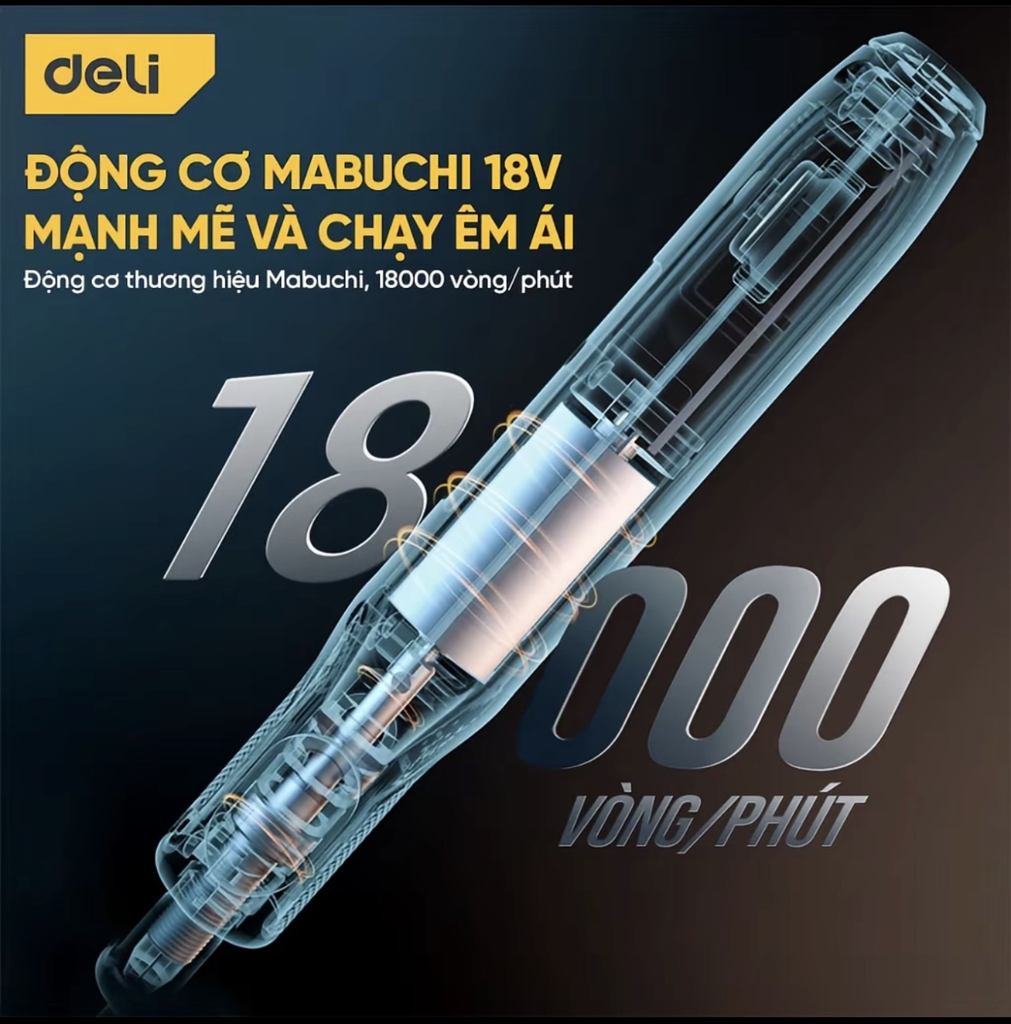 [Order] Máy mài mini Deli DL-DM03-S1