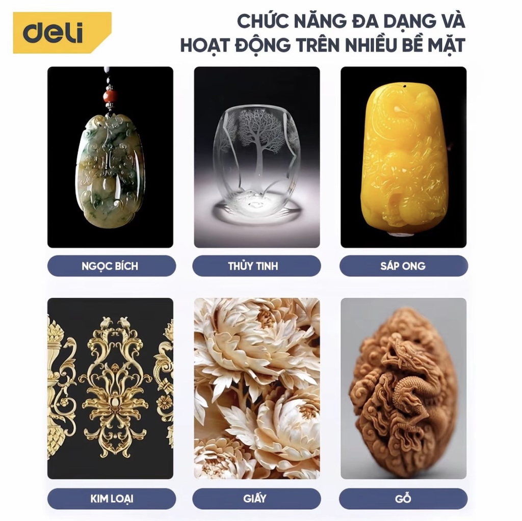 [Order] Máy mài mini Deli DL-DM03-S1