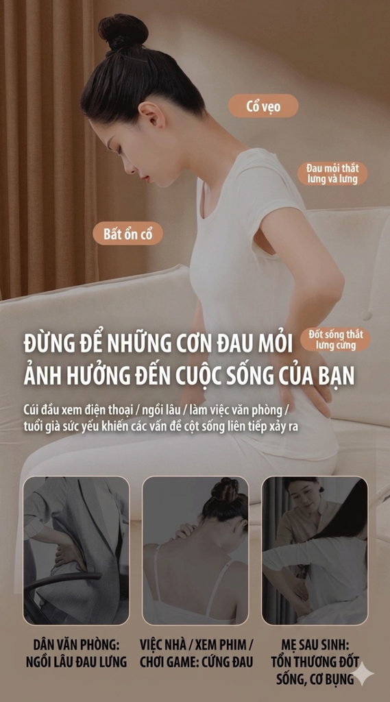 [Order] Gối massage cổ vai gáy (Hàng AUX xoá logo)