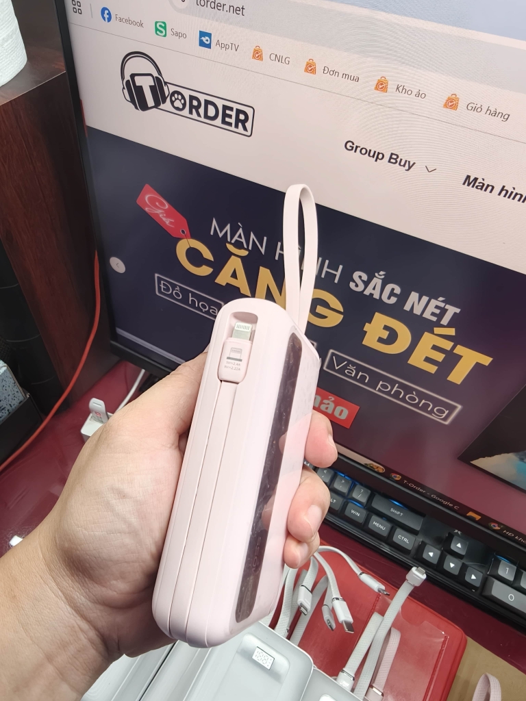 [Thanh lý] PIN ROMOSS 20.000MAH 22.5W KÈM 2 CÁP C+L (Kho đối tác)