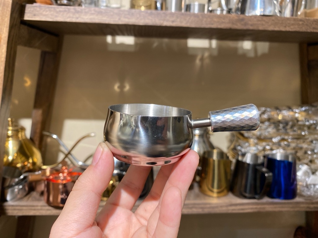 Chén đựng sốt tay cầm inox