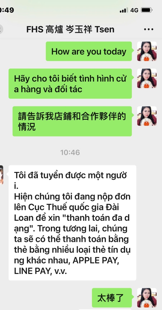 ĐỐI TÁC HỒNG CHÂU YẾN QUÁ TUYỆT VỜI LÀ QUÁ TUYỆT VỜI 😁