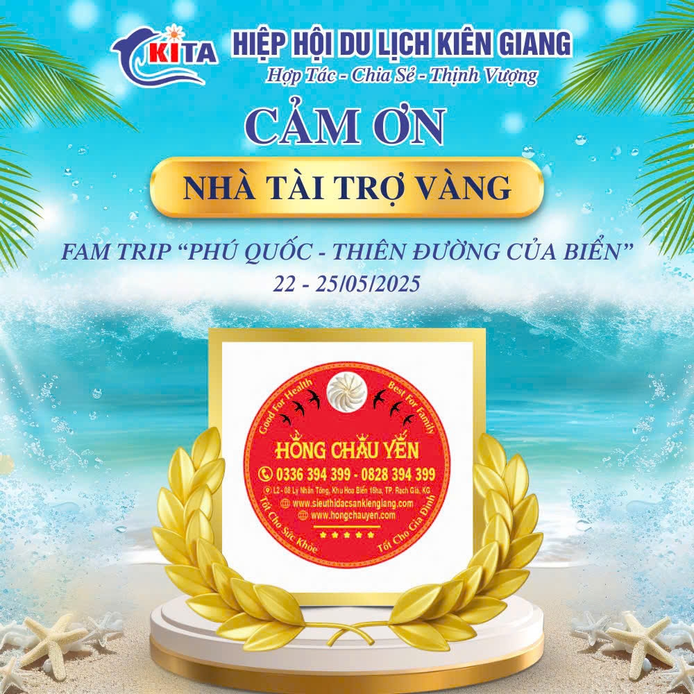 Ban tổ chức xin trân trọng vinh danh Hồng Châu Yến – Nhà tài trợ VÀNG, đã đồng hành và đóng góp to lớn cho Chương trình: