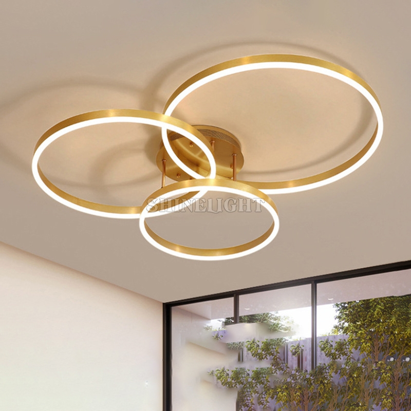 ĐÈN MÂM LED 3 VÒNG VÀNG 521