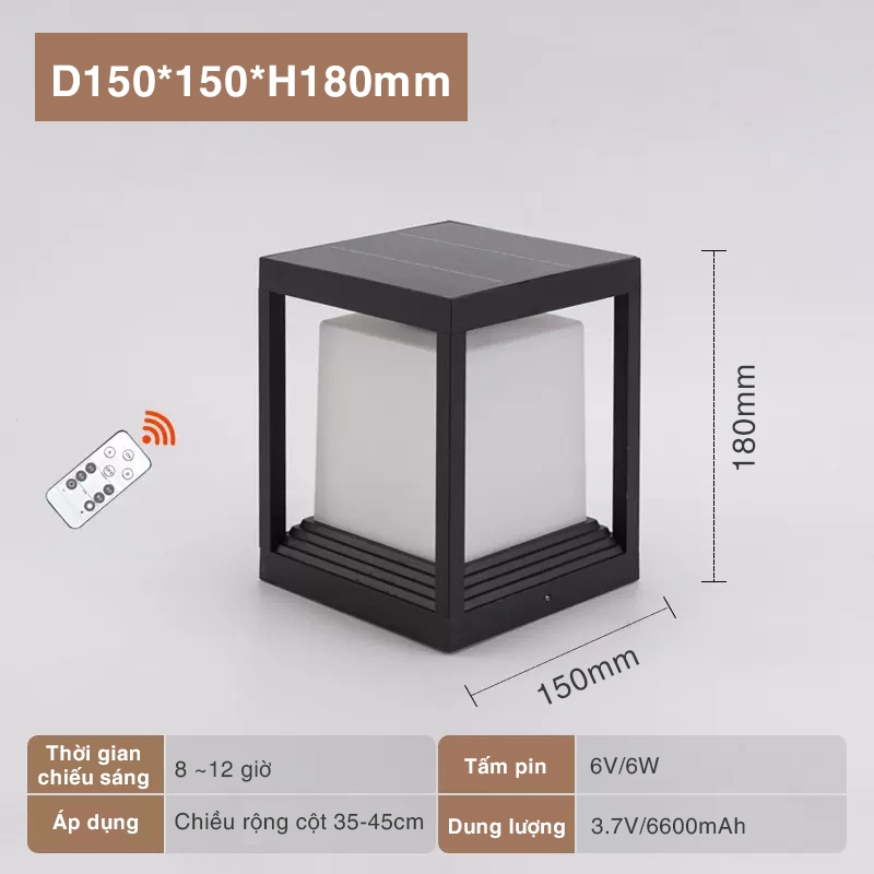 Đèn trụ cổng năng lượng mặt trời SLTCHDRMT