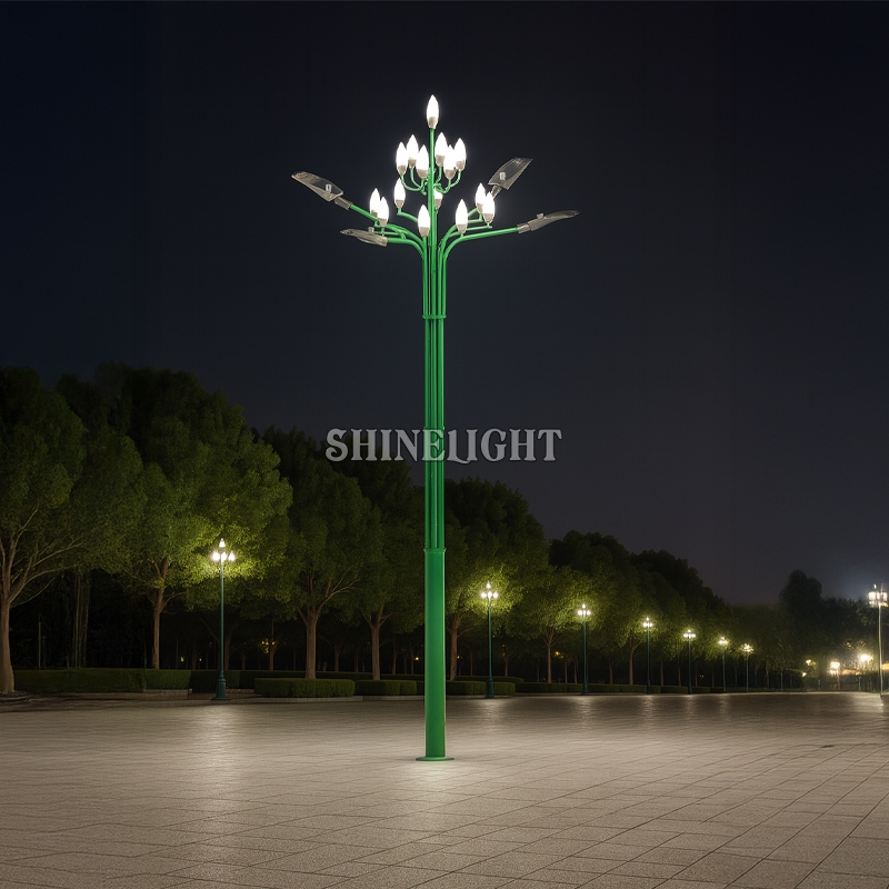 Cột đèn công viên nghệ thuật SLLOTUS4