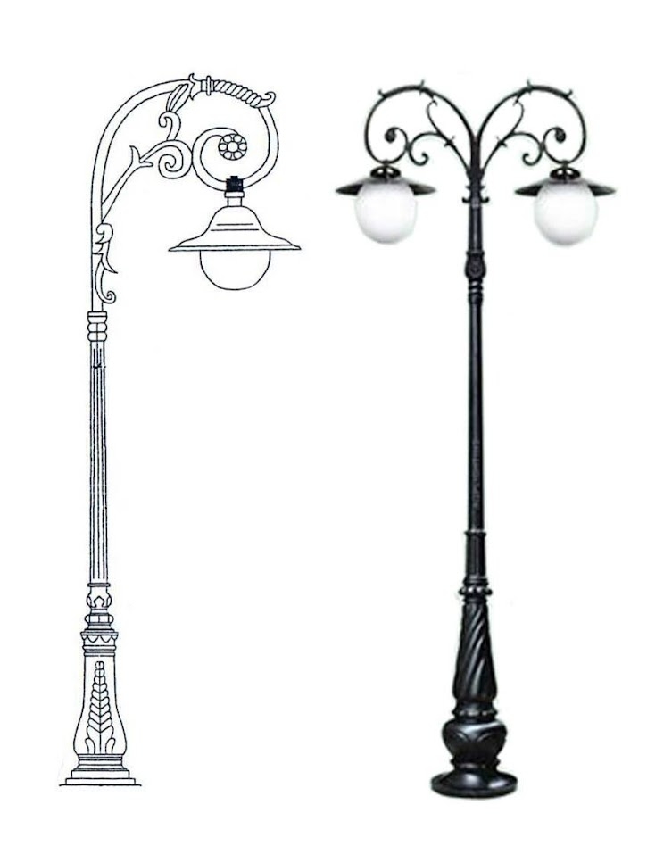 Cột đèn sân vườn  DC07