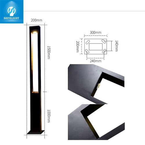 Cột đèn sân vườn SLHKA-2L