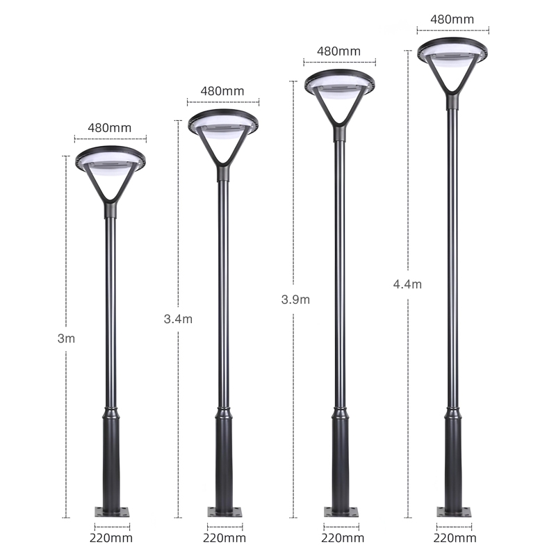 Cột đèn sân vườn năng lượng mặt trời SL-SHAPHIRE