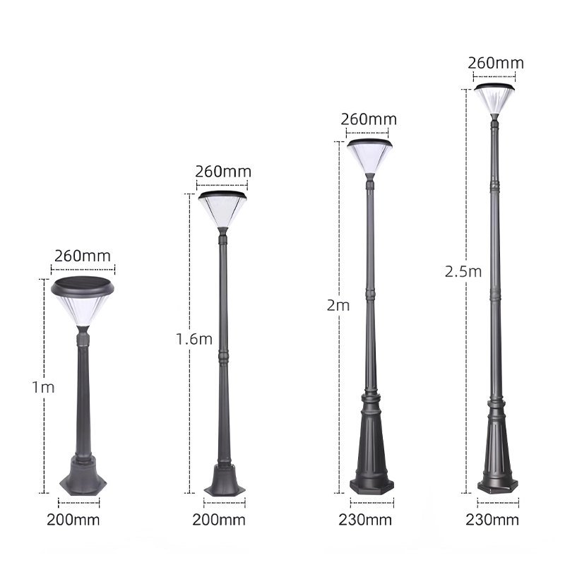 Cột đèn sân vườn năng lượng mặt trời SLGL4002 series