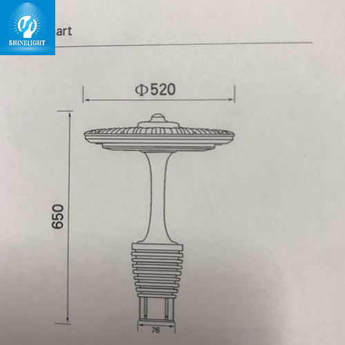 Cột đèn sân vườn hiện đại SLDSVHL 48