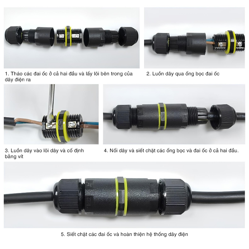 Đầu nối chống nước SL682-B