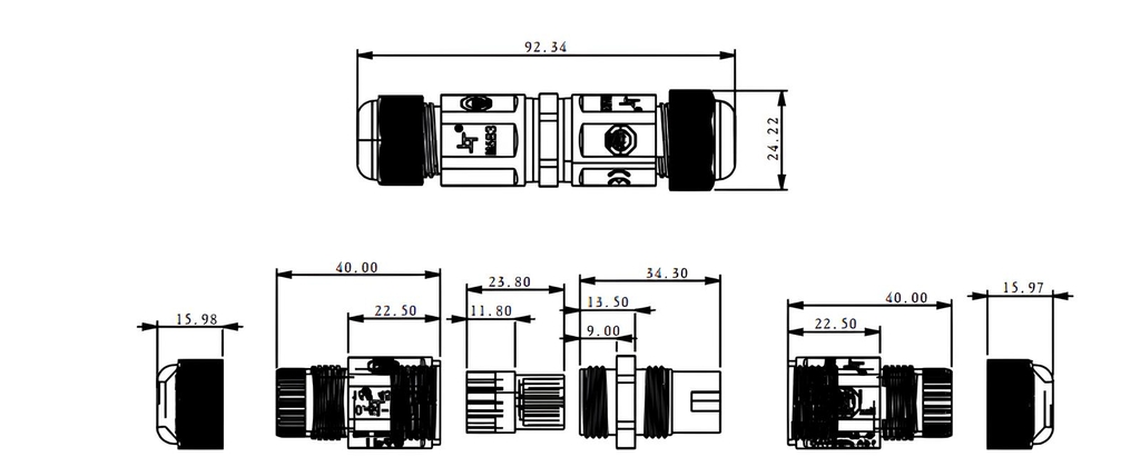 Đầu nối chống nước SL683-A