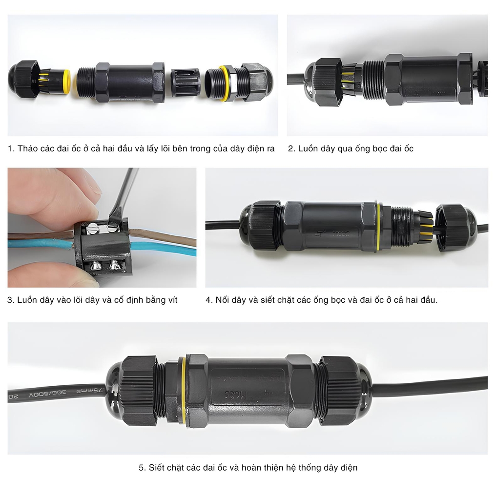 Đầu nối chống nước SL685-A