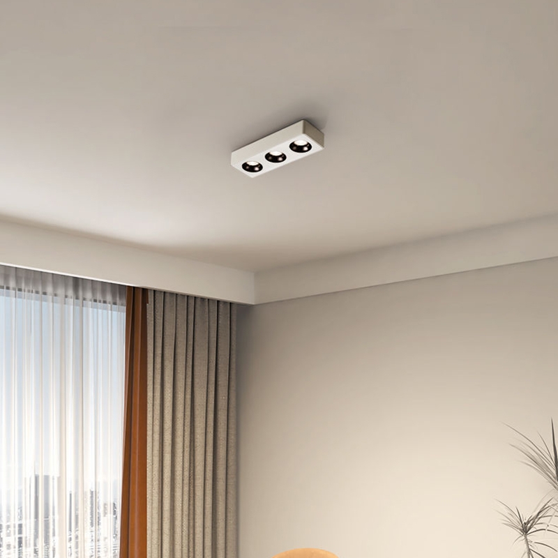 Đèn âm trần gắn nổi vuông mỏng SLATSM