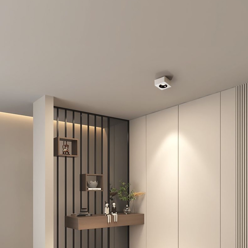 Đèn âm trần gắn nổi vuông mỏng SLATSM