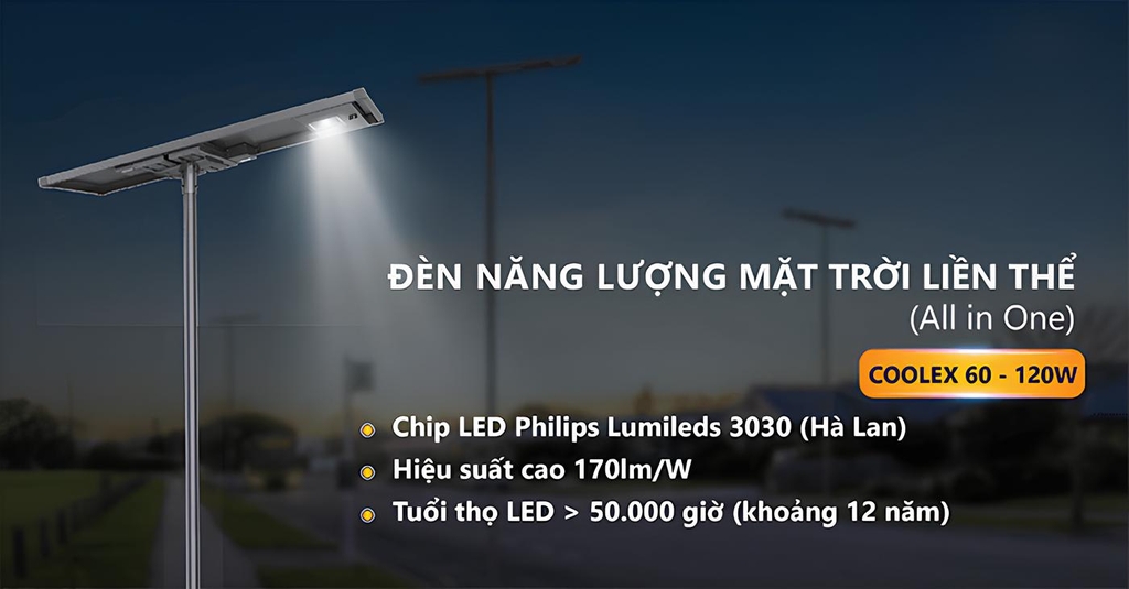 Đèn đường năng lượng mặt trời SL-COOLEX