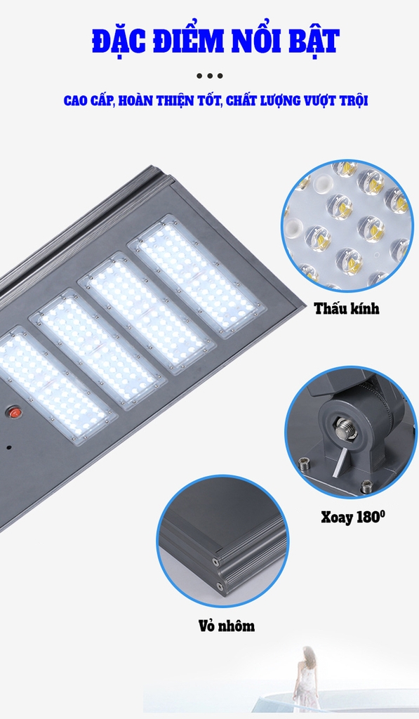 Đèn đường năng lượng mặt trời SL-D600BC
