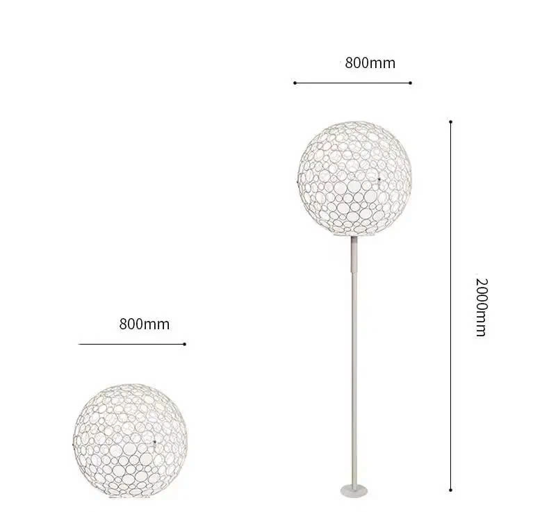 Đèn LED Quả Cầu Hoa Sắt Rỗng Giữa - Bóng Tròn Đôi Đẹp Lạ - Chiếu sáng & trang trí cảnh quan