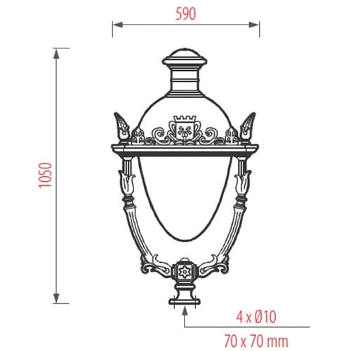 Đèn sân vườn nữ hoàng / Queen
