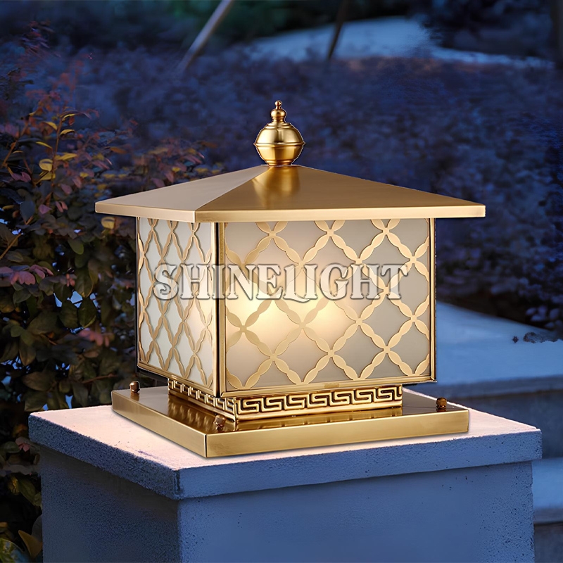 Đèn trụ cổng đồng SL5004