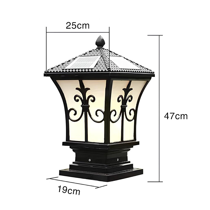 Đèn trụ cổng năng lượng mặt trời ROL136 NL