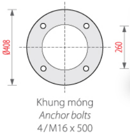 Cột đèn sân vườn DC-06