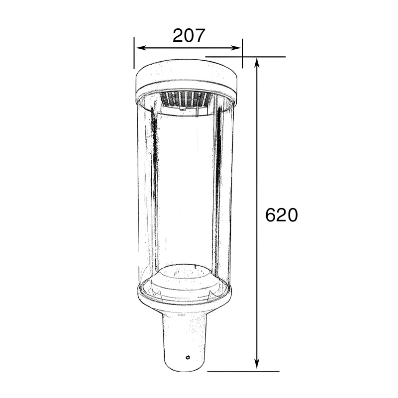 Cột đèn sân vườn SLDSVG39B