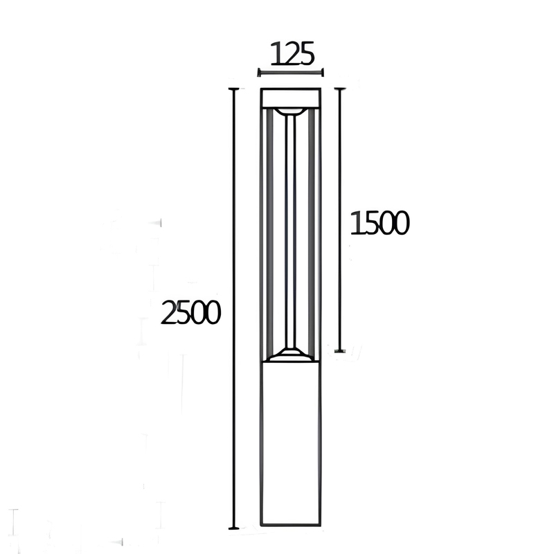 Cột đèn sân vườn đúc khối hiện đại SLHKS-3L125