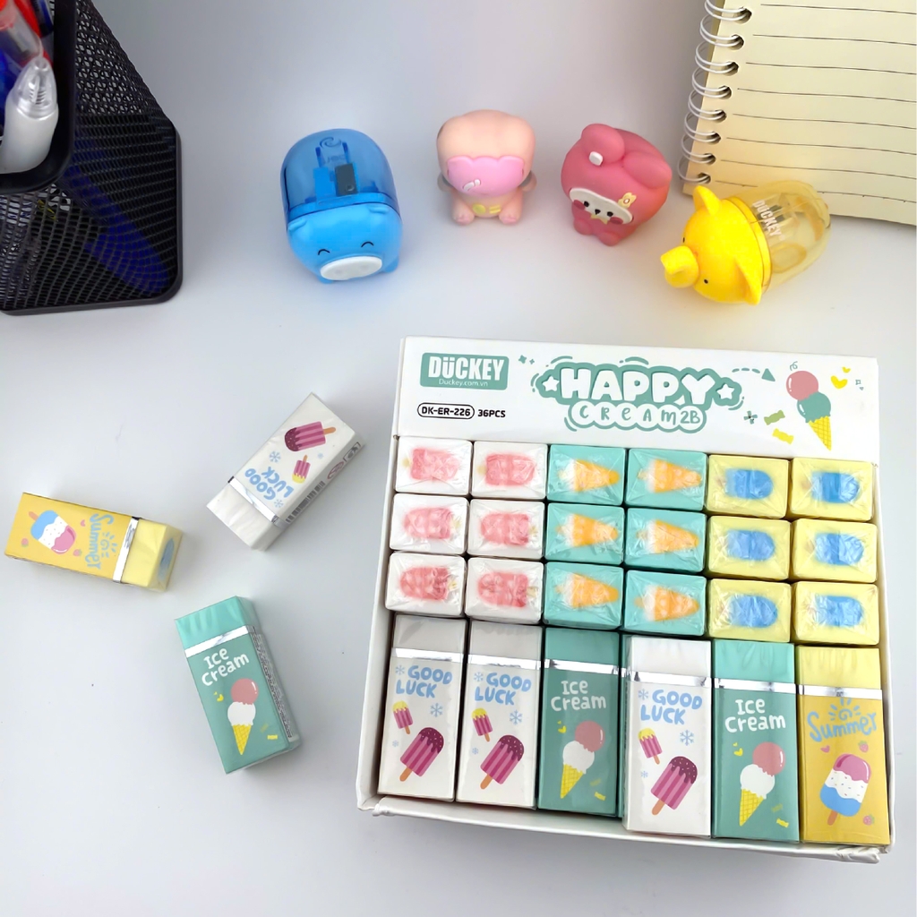 Tẩy DUCKEY Happy Cream DK-ER-226 🍦❄️