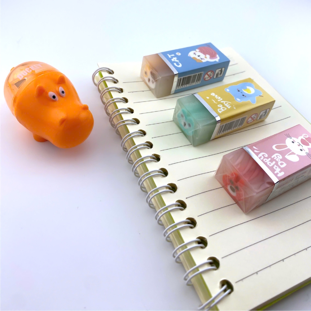 Tẩy DUCKEY hình động vật siêu dễ thương DK-ER-224 🐻🐰🐱✨