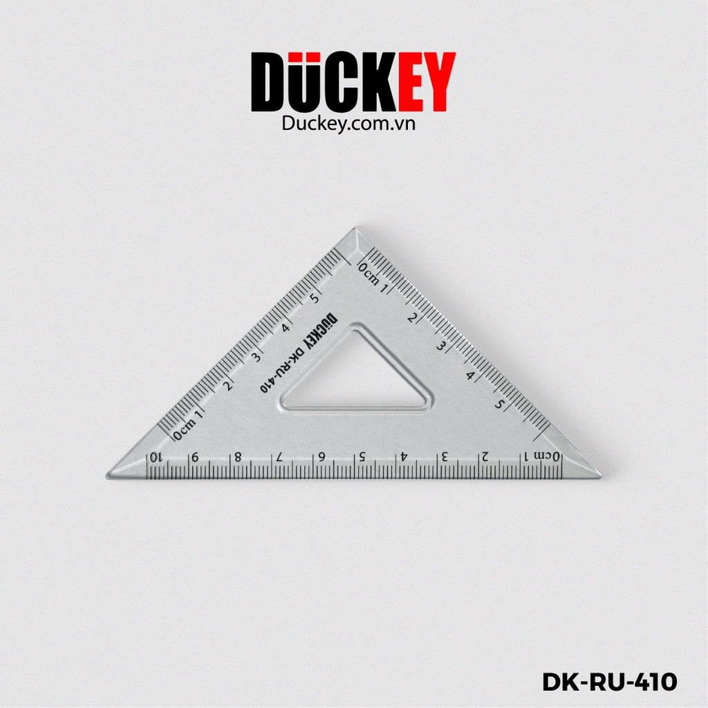 Bộ Eke DUCKEY 4 Chi Tiết DK-RU-410 – Bộ Thước Học Sinh Trong Suốt Độ Chính Xác Cao