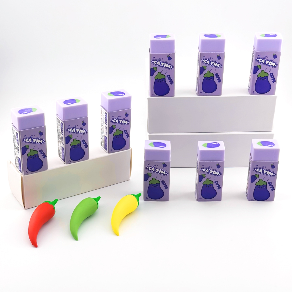 Tẩy DUCKEY hình rau củ siêu dễ thương DK-ER-221 🥕🍆