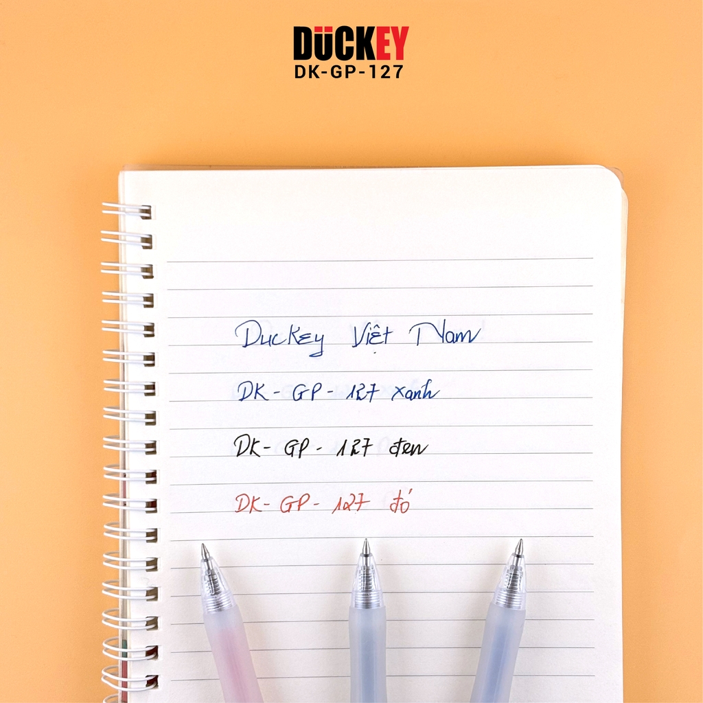 Bộ 96 bút nước bấm Duckey DK-GP-127 2 đầu bi cao cấp - Thương hiệu Việt Nam