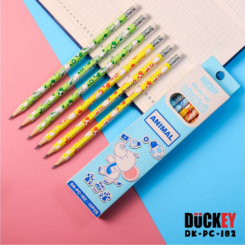 Bút Chì 2B DUCKEY ANIMAL DK-PC-182