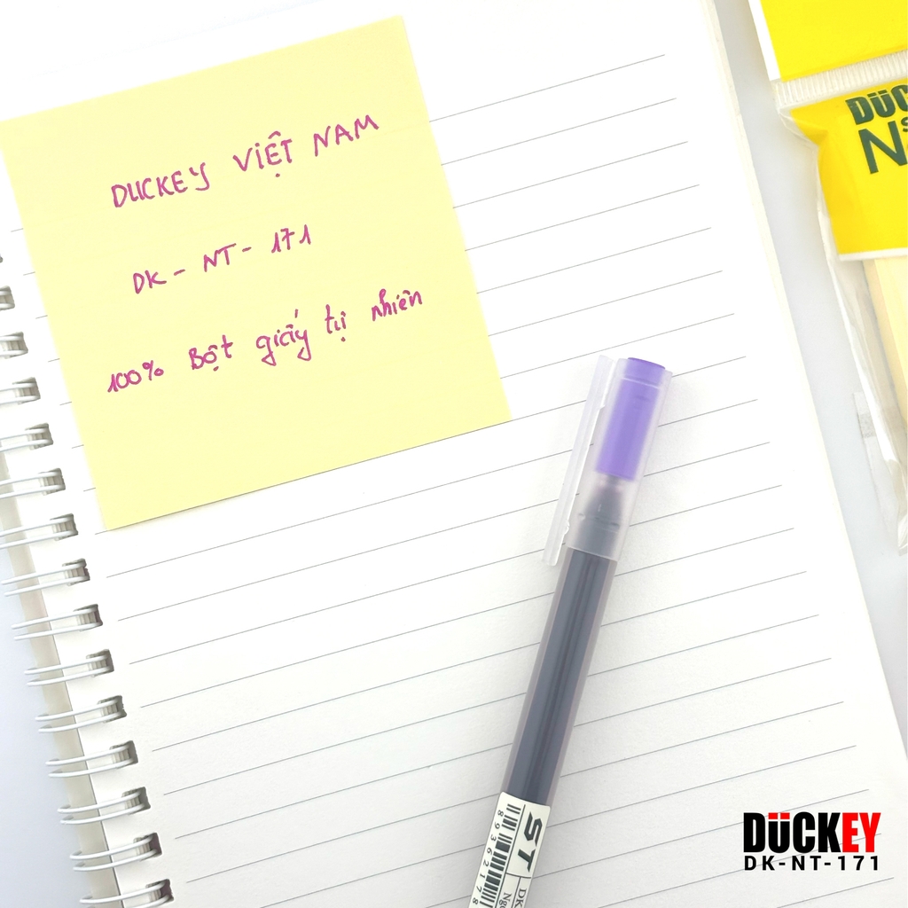 Giấy nhớ DUCKEY 100 tờ 76x76mm màu vàng chất lượng cao DK-NT-171